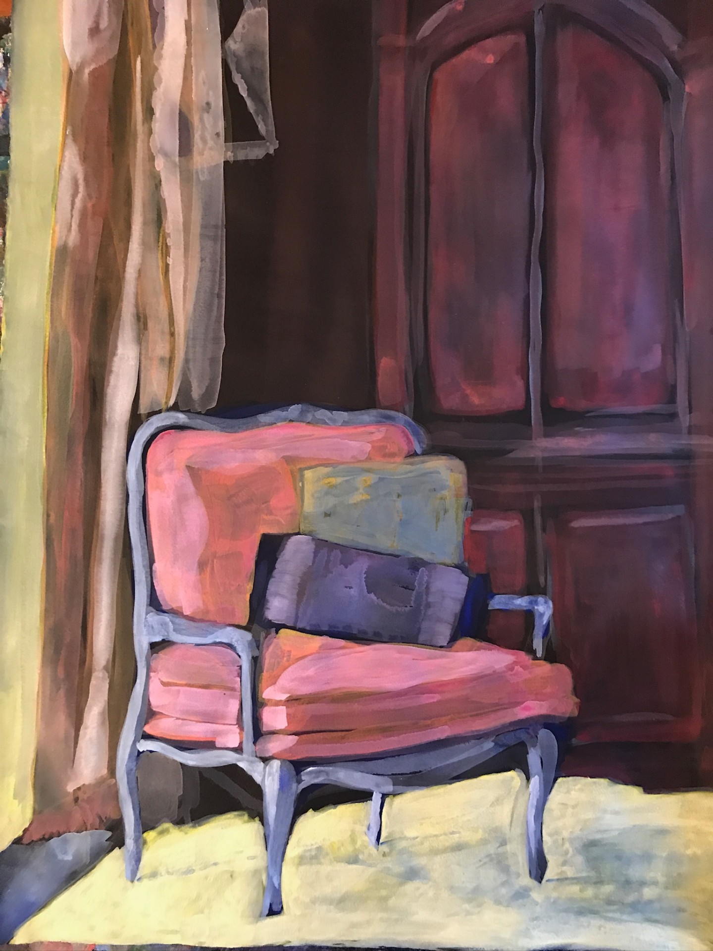 Pink Armchair